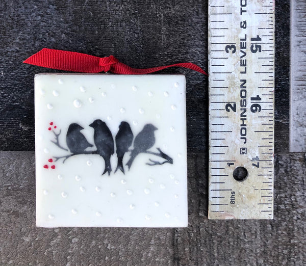 Ornament - Encaustic birds