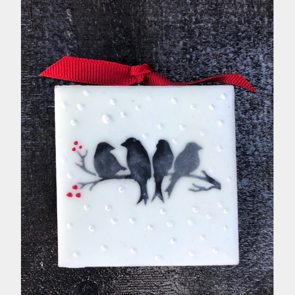 Ornament - Encaustic birds